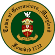 Town of Greensboro, MD seal.