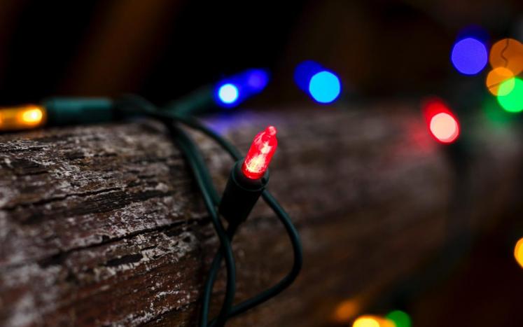Stock photo of Christmas lights